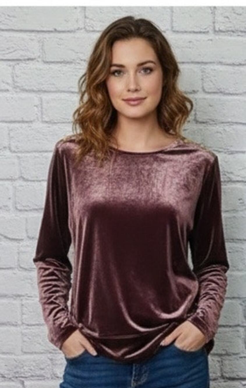 Ralph Lauren velour blouse